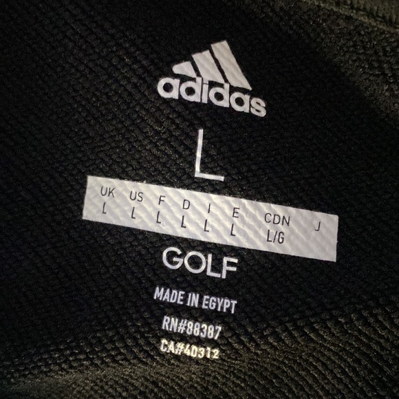 Adidas French Terry Full Zip Golf Jacket Size Large - Picture 7 of 8